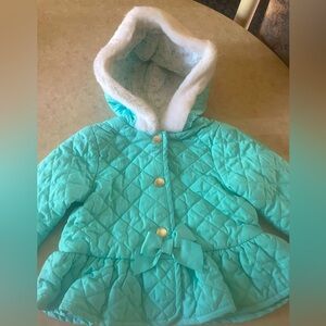 Like New Baby Girl teal jacket size 12M